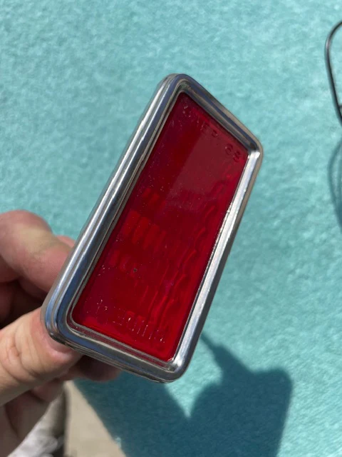 1968 1969 Chevy II Camaro El Camino NOS Rear Side Marker Lamp Lens Pair #916632 - Image 5