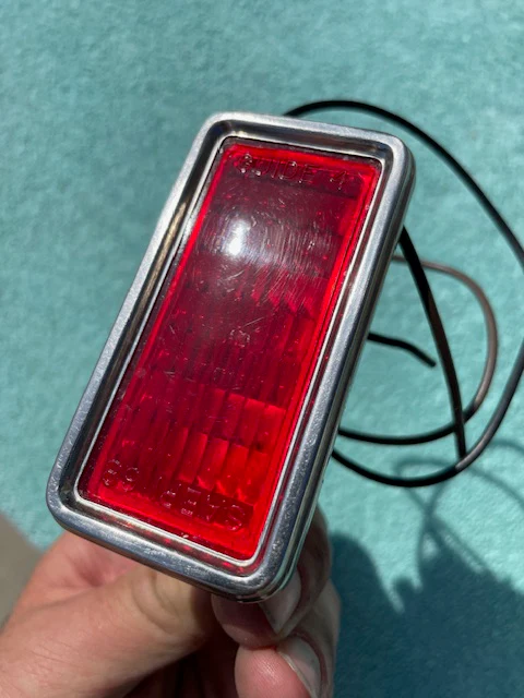 1968 1969 Chevy II Camaro El Camino NOS Rear Side Marker Lamp Lens Pair #916632 - Image 9