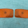 1956 Chevrolet 150 210 Bel Air NEW AMBER Park Light Lamp Lens Pair (OEM#5947140)