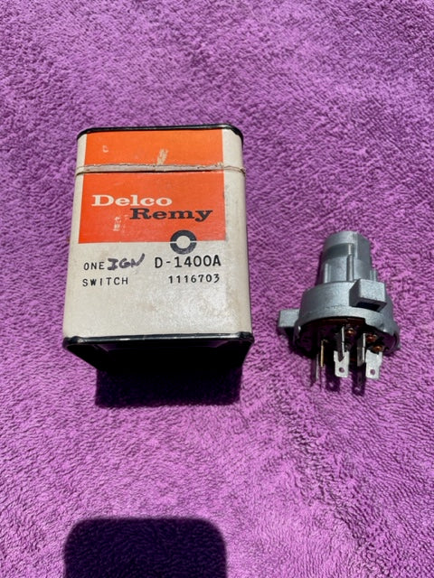 1959 Chevrolet Impala Biscayne Bel Air El Camino NOS Delco Remy Ignition Switch #1116562