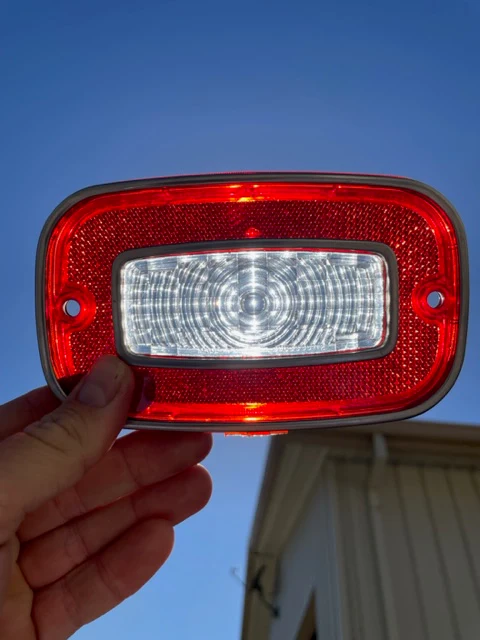 1971 - 1973 Chevrolet Vega Coupe NOS GUIDE Backup Light Lamp Lens Pair #5966018 - Image 11