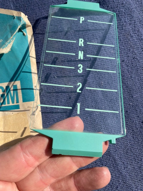 1968 1969 Chevrolet Camaro NOS T.H. Floor Console Transmission Shift Indicator Plate #3919161 - Image 2