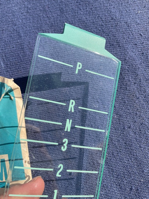 1968 1969 Chevrolet Camaro NOS T.H. Floor Console Transmission Shift Indicator Plate #3919161 - Image 3