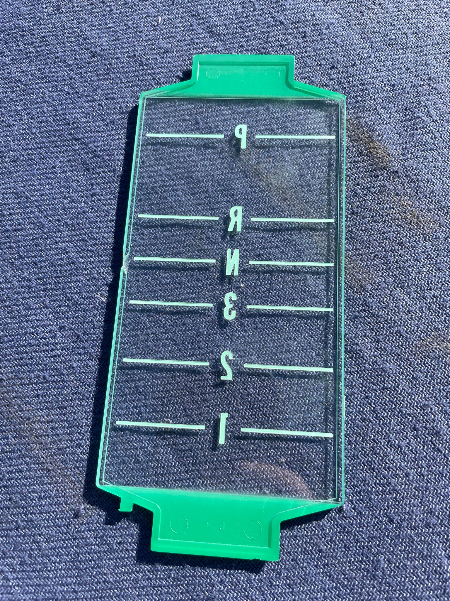 1968 1969 Chevrolet Camaro NOS T.H. Floor Console Transmission Shift Indicator Plate #3919161 - Image 4