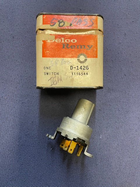 1958 Chevrolet Impala Biscayne Bel Air Delray NOS Delco Remy Ignition Switch #1116544