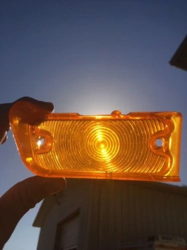 1967 Chevrolet Chevelle Malibu SS 300 NOS Park Light Turn Signal Lenses PAIR #5958639 / 5958640 - Image 6