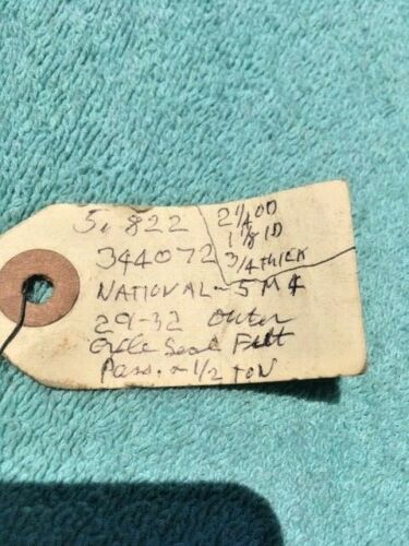 1929 1930 1931 Chevrolet NOS Rear Outer Axle Shaft Bearing Seal Felt #344072 - Image 3