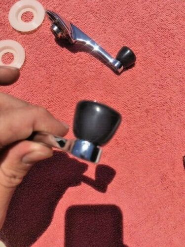1950 Chevrolet Fleetline Styleline NORS Window Crank Handles Grey Knob Pair (repl. OEM #4582152) - Image 6