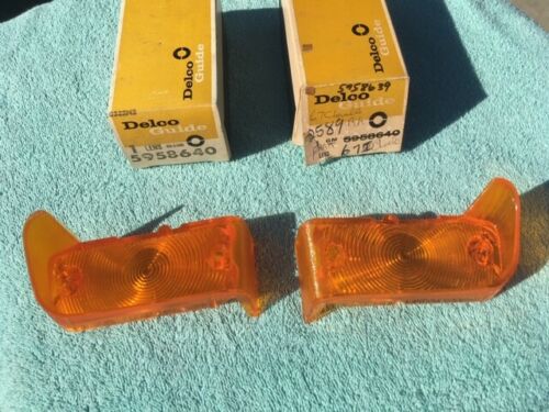 1967 Chevrolet Chevelle Malibu SS 300 NOS Park Light Turn Signal Lenses PAIR #5958639 / 5958640 - Image 7