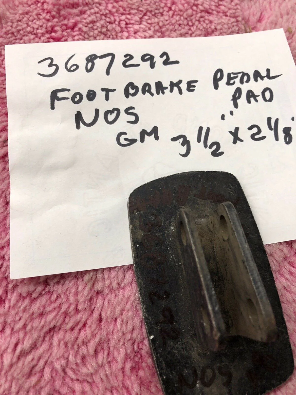 1948 - 1955 (1st) Chevrolet Pickup Truck NOS Emergency Park Brake Foot Pedal Plate #3687292 - Image 3