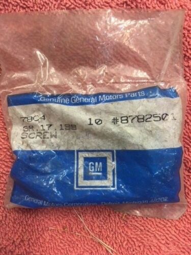 1970 1972 Chevrolet Chevelle Station Wagon NOS tailgate latch screw part number 8782501 original GM hardware component for factory-correct restoration and repair projects.