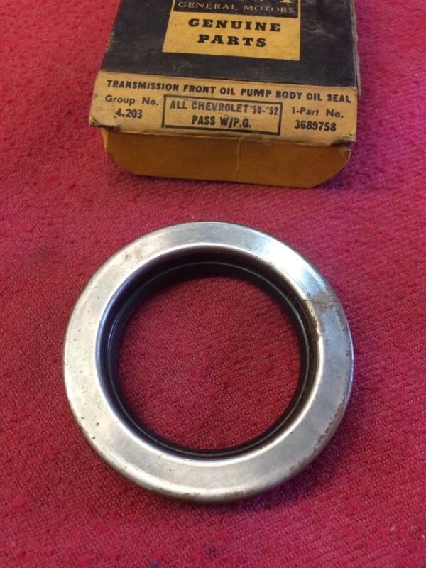 1950 1951 1952 Chevrolet Styleline Fleetline NOS Powerglide Front Oil Pump Seal #3689758 - Image 2